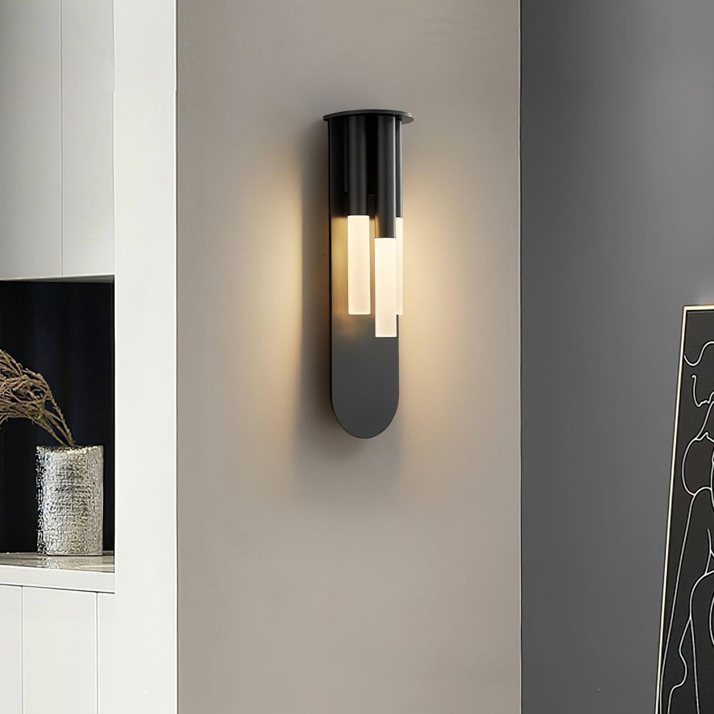 STODE® Rousseau 4.7" Wall Lamp - Gold Metal Frosted 3-Light Sconce for Living Room Décor (Pack of 1)