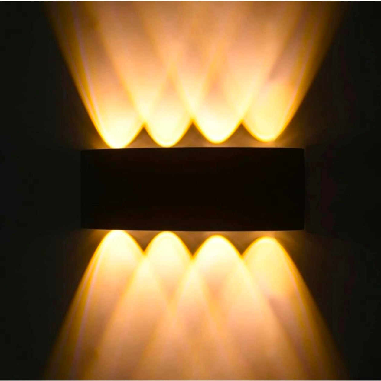 STODE® Aluminum LED Wall Lights for Outdoor/Indoor Use - IP65 Waterproof - Warm White (Pack of 1)