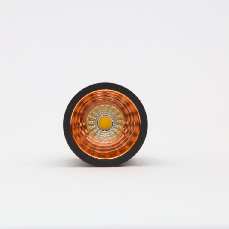 STODE® 12W LED COB Spot Focus Down Ceiling Light – Black Body with Rose Gold Trim, 3000K Warm White (Pack of 1)