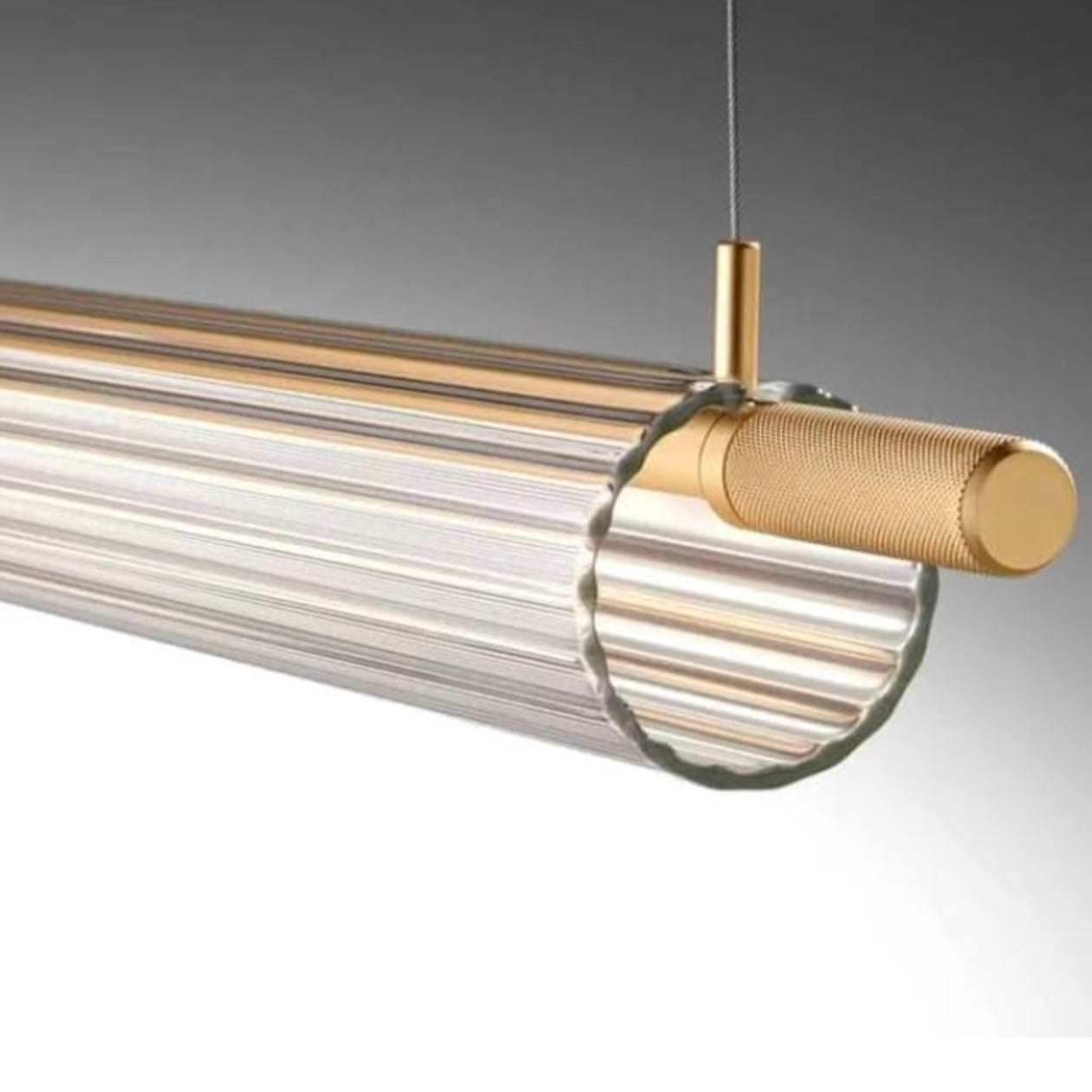 STODE® 36W Sleek Acrylic Tube LED Pendant Light | 1350mm Linear Hanging Lamp with 3-in-1 Color Modes (Warm, Cool & Natural White)