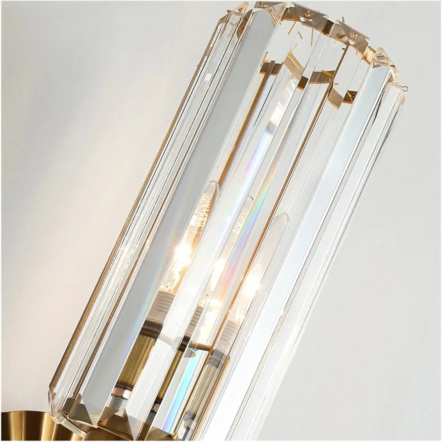 STODE® Modern Crystal Wall Sconce - Elegant LED Wall Lamp for Bedroom, Living Room & Staircase Décor