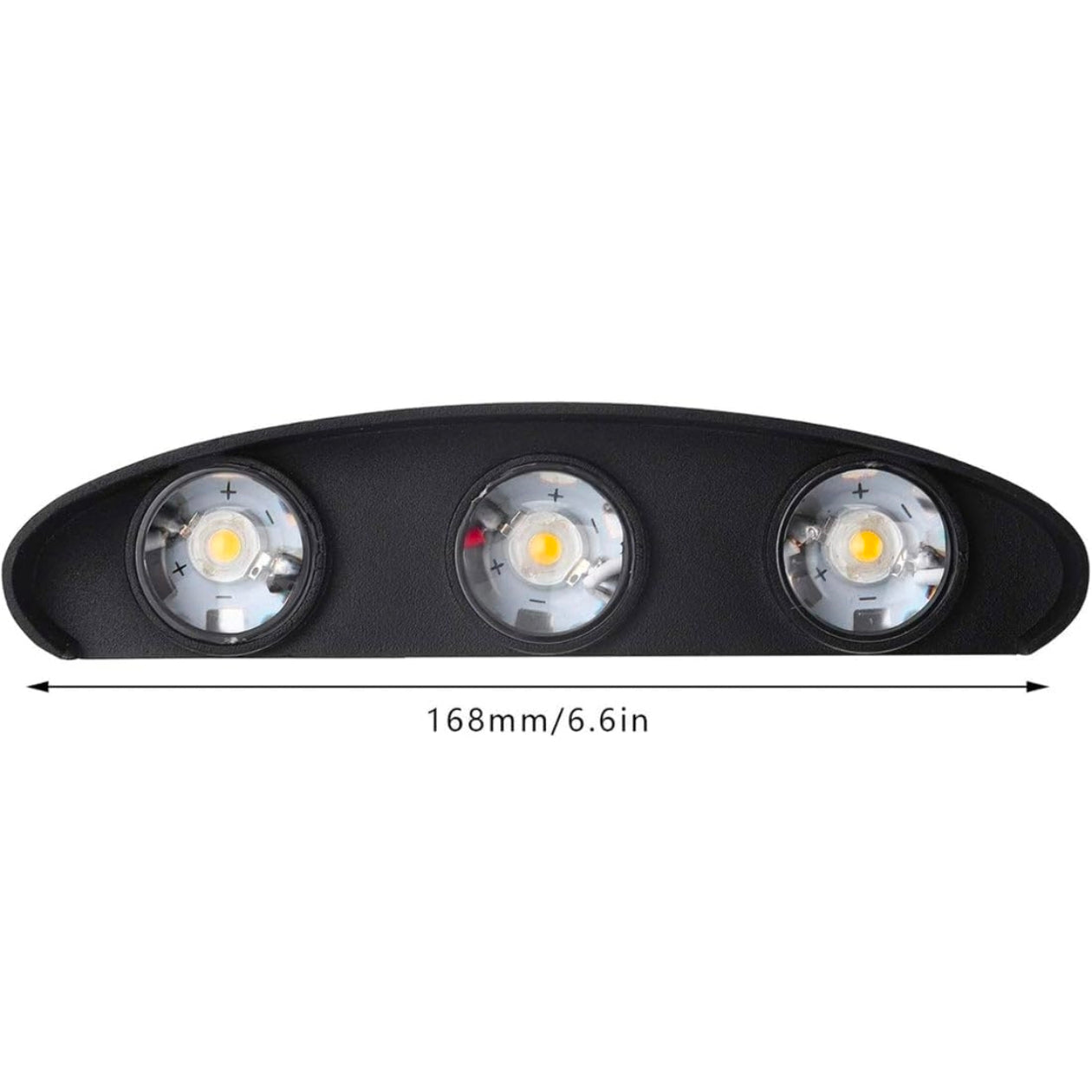 STODE® Aluminum LED Wall Lights for Outdoor/Indoor Use - IP65 Waterproof - Warm White (Pack of 1)