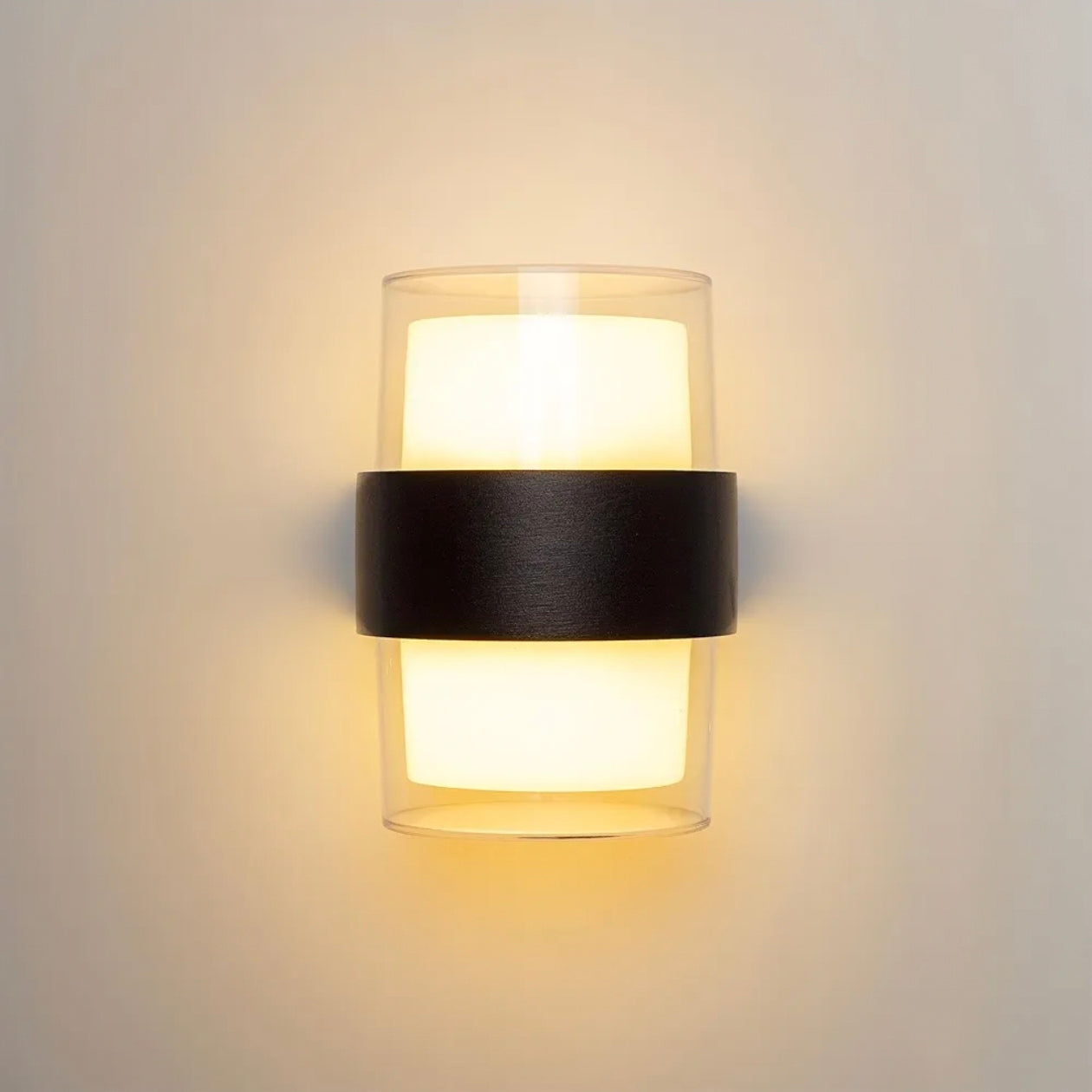 STODE® IP65 10W Acrylic Up-Down Outdoor Wall Light - Warm White LED Wall Mount for Gate, Garden & Exterior Décor (Pack of 1)