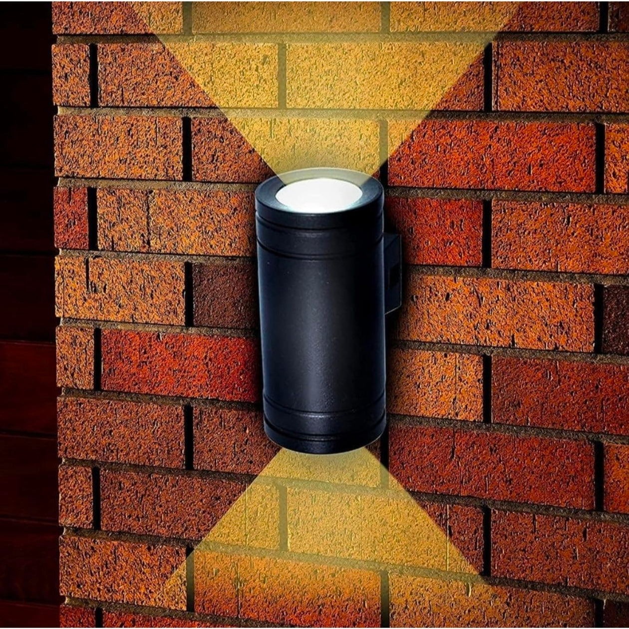 STODE® Waterproof Up & Down Wall Spotlight – Outdoor Cylinder Design | Warm White LED (Pack of 1)