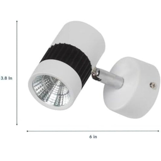 STODE® 9W Adjustable Ceiling & Wall Focus Light – Rotatable Head | Warm White Indoor Spotlight for Home Décor (Pack of 1)