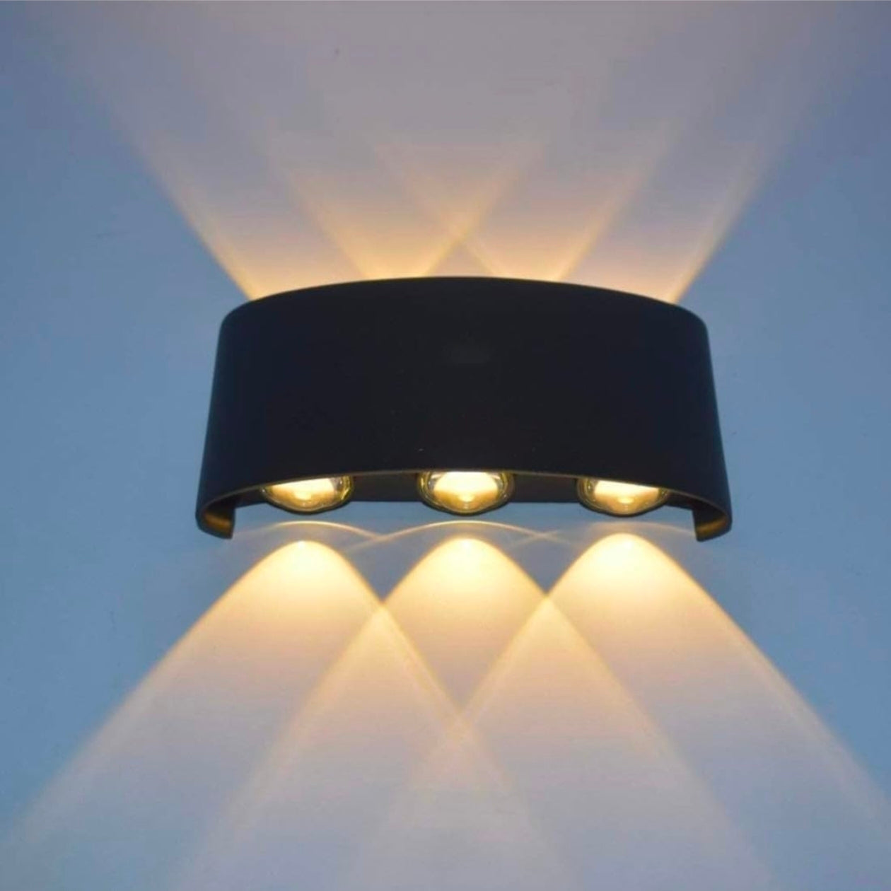 STODE® Aluminum LED Wall Lights for Outdoor/Indoor Use - IP65 Waterproof - Warm White (Pack of 1)