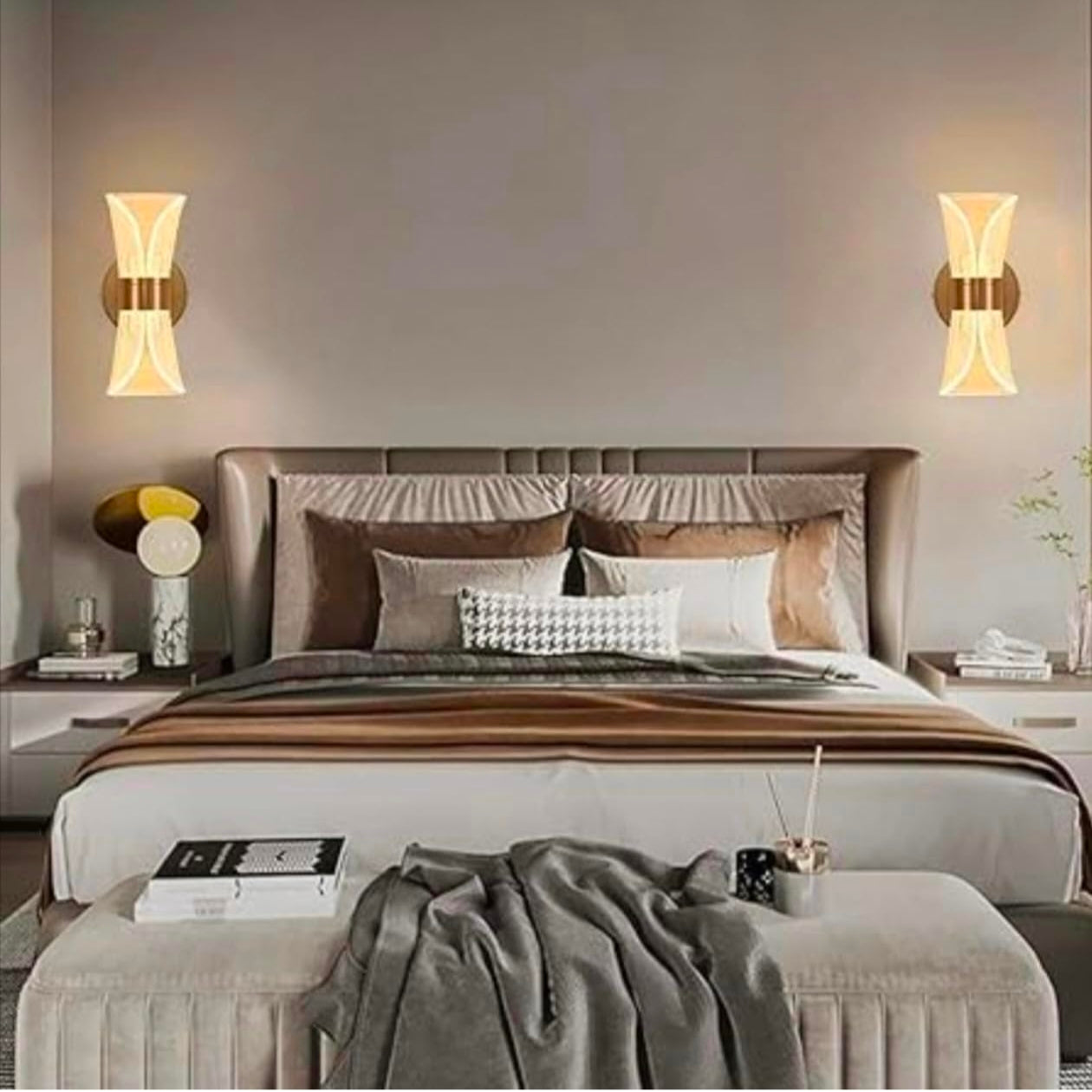 STODE® 12W Decorative Wall Light – Copper Finish with Geometric Pattern Shade | Stylish LED Bracket Lamp for Interior Lighting (Pack of 1)