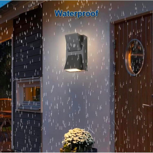 STODE® IP65 Waterproof & Shockproof LED Wall Light – Metal Design | Indoor/Outdoor Warm White Lamp (Pack of 1)