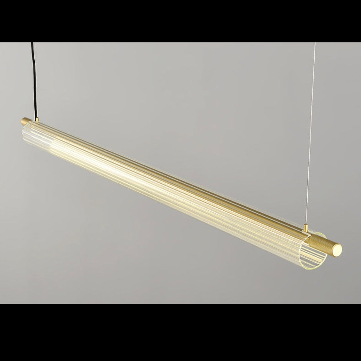 STODE® 36W Sleek Acrylic Tube LED Pendant Light | 1350mm Linear Hanging Lamp with 3-in-1 Color Modes (Warm, Cool & Natural White)