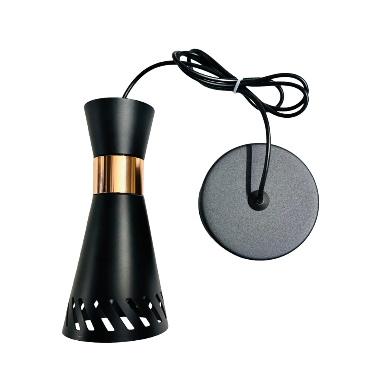 STODE® Black Hanging Pendant Light - Elegant Ceiling Lamp for Living Room, Hall, Balcony & Indoor-Outdoor Décor (Pack of 1)