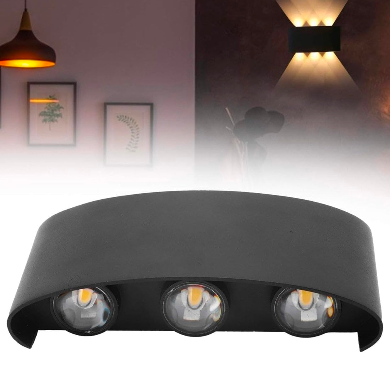 STODE® Aluminum LED Wall Lights for Outdoor/Indoor Use - IP65 Waterproof - Warm White (Pack of 1)