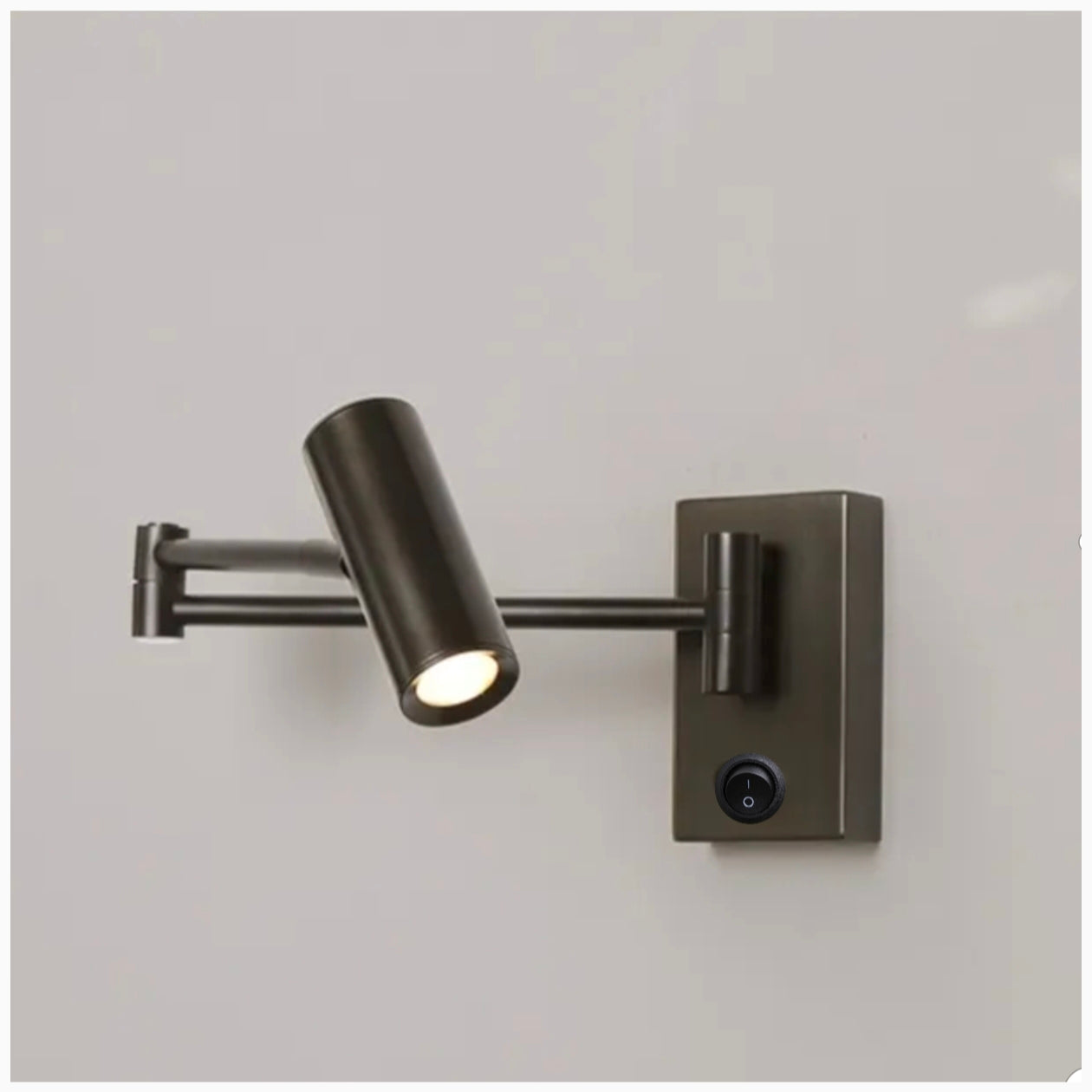 STODE® 6W LED Black Bedside Wall Light – Adjustable Arm Spot Lamp with 3-Color Changing Modes, Warm White Included (Pack of 1)