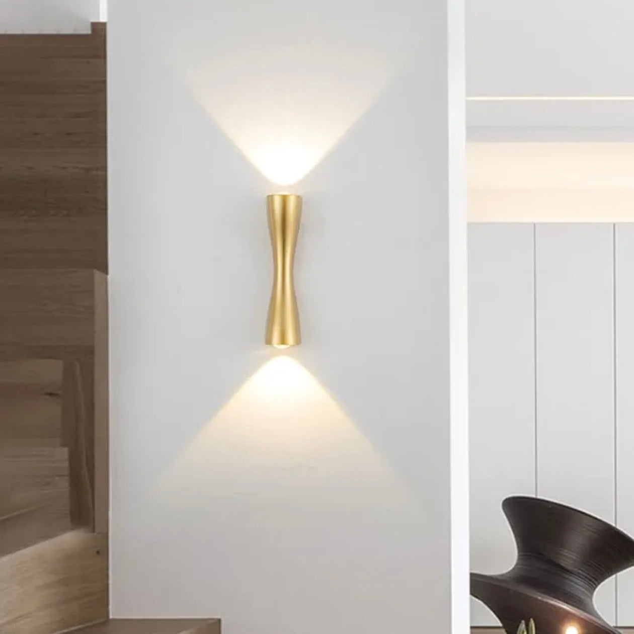 STODE® Modern Minimalist LED 6W Wall Lamp | IP65 Waterproof Up & Down Outdoor Light for Hotel, Corridor, Door, Courtyard, Bedside & Stairs Decor (Pack of 1)