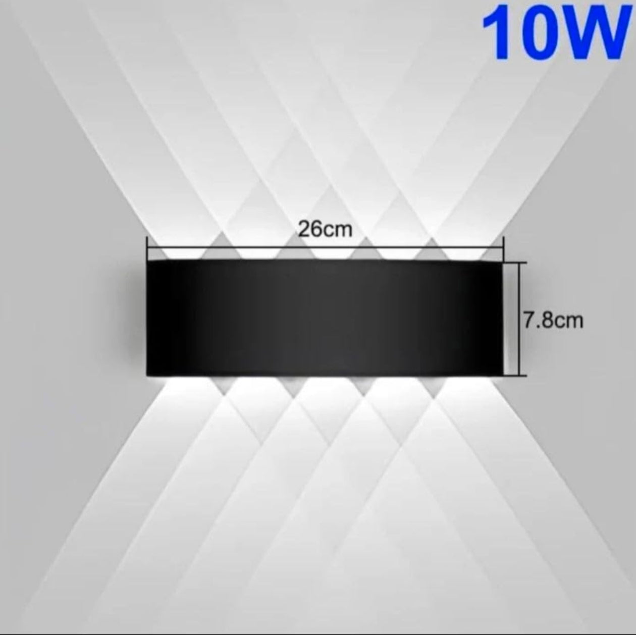 STODE® Aluminum LED Wall Lights for Outdoor/Indoor Use - IP65 Waterproof - Warm White (Pack of 1)