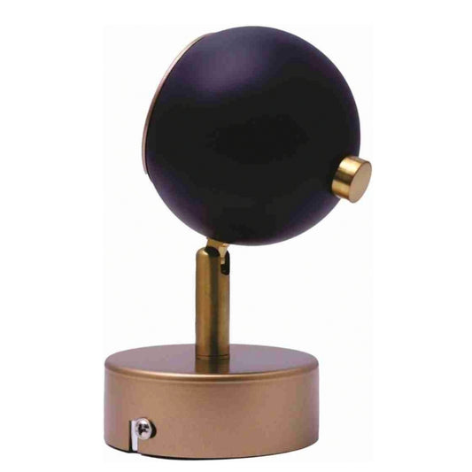 STODE® 5W LED Focus Spot Light – Brass Gold & Black Finish | Ceiling & Wall Mount - Warm White (Pack of 1)