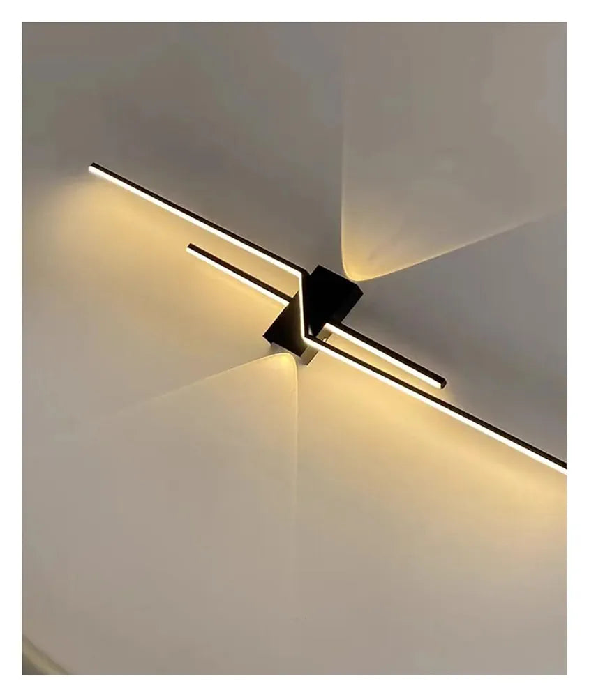 STODE® 600mm Minimalist LED Wall Lamp – Three Color Changing - Modern Strip Light for Living Room TV Background, Bedroom, Bedside & Aisle Decoration (Pack of 1)