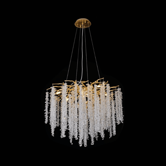STODE® 1500mm Modern Silver Crystal Chandelier - Luxury Hanging Light