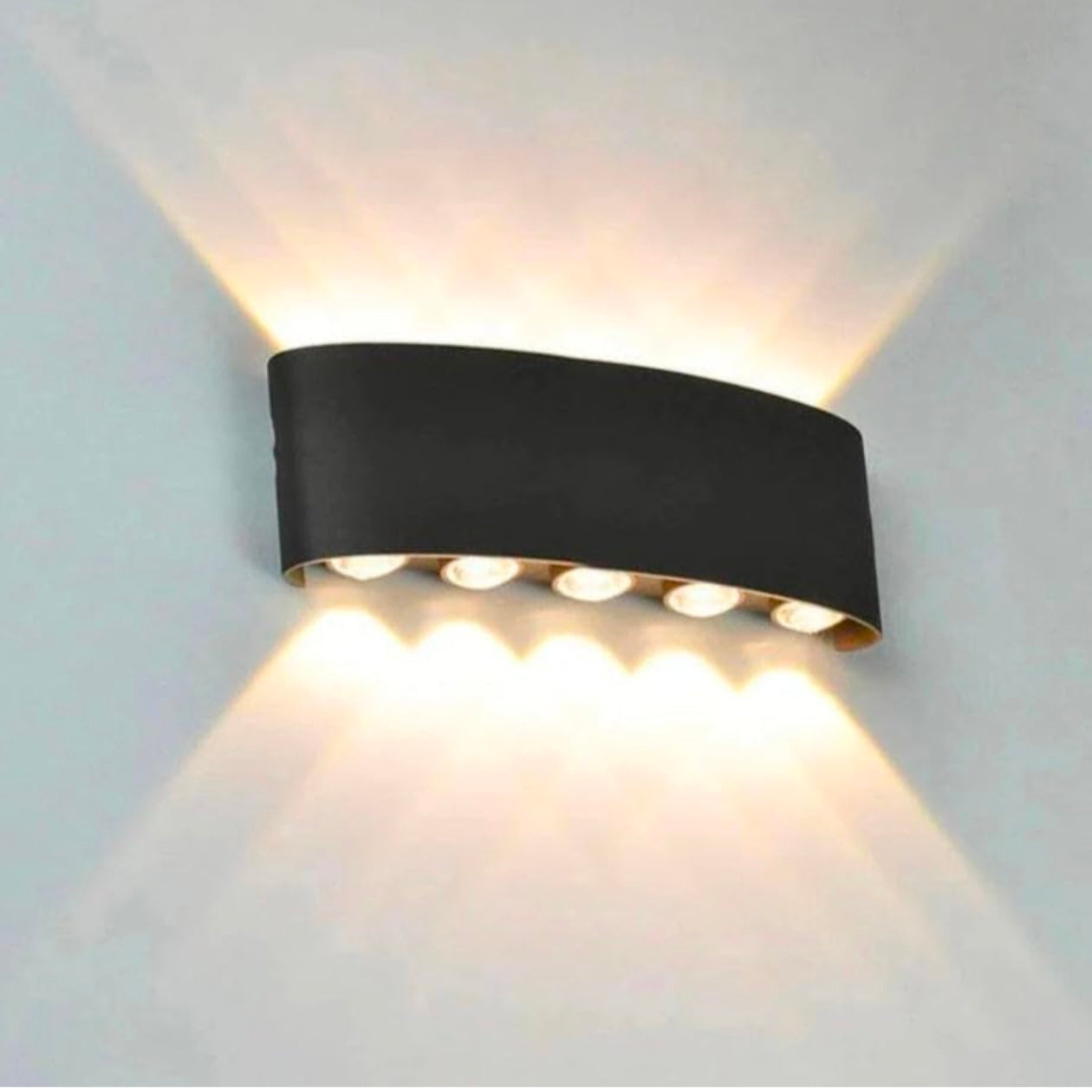 STODE® Aluminum LED Wall Lights for Outdoor/Indoor Use - IP65 Waterproof - Warm White (Pack of 1)
