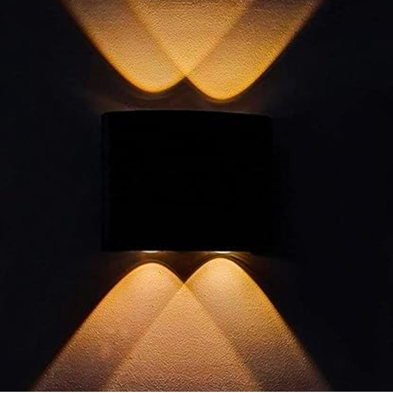 STODE® Aluminum LED Wall Lights for Outdoor/Indoor Use - IP65 Waterproof - Warm White (Pack of 1)
