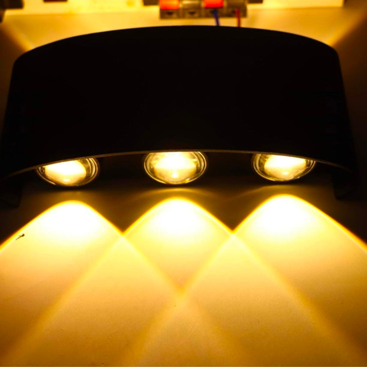 STODE® Aluminum LED Wall Lights for Outdoor/Indoor Use - IP65 Waterproof - Warm White (Pack of 1)