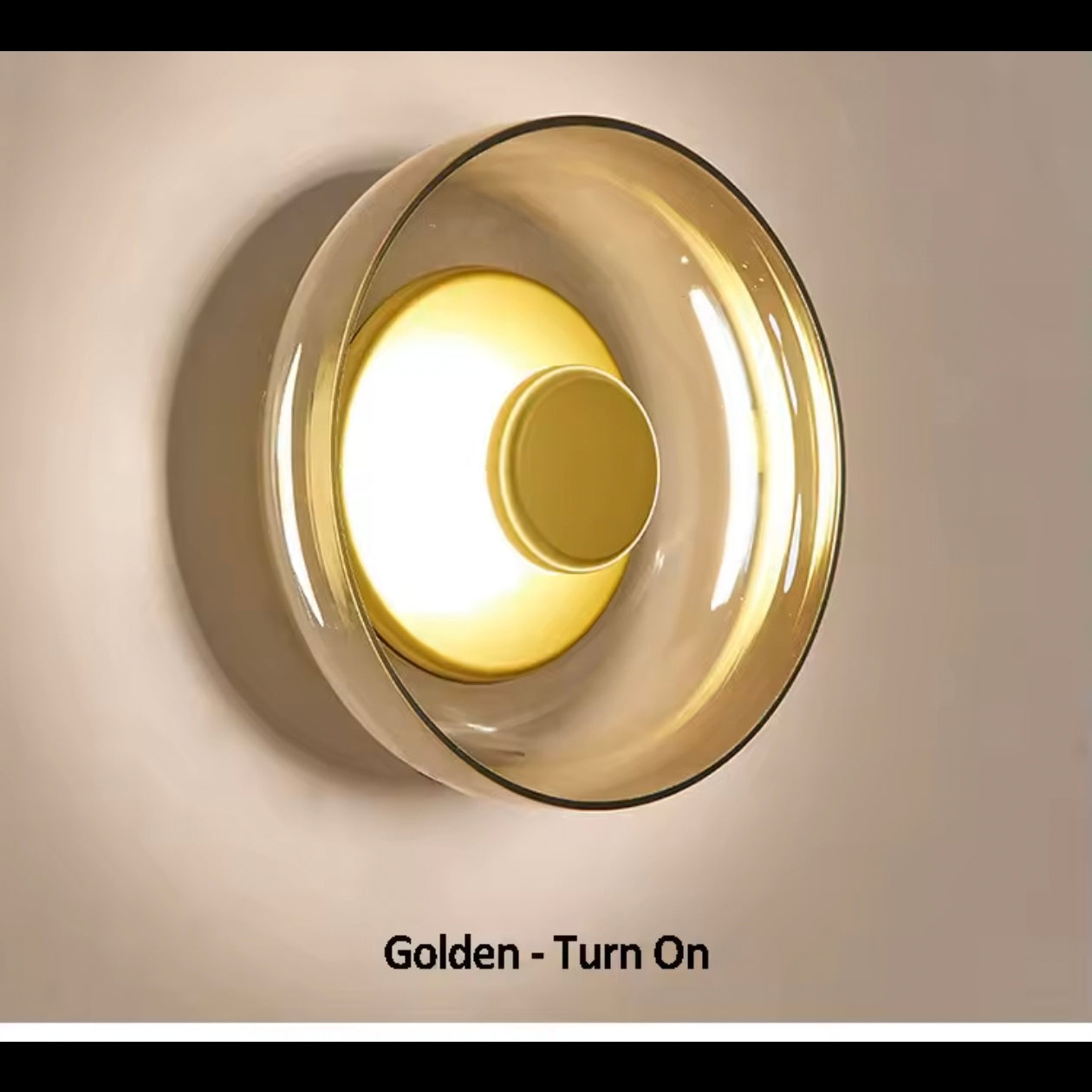 STODE® Glass Mushroom Sconce Light - LED Wall Lamp for Living Room, Bedroom, Bedside, Bar & Shop Décor