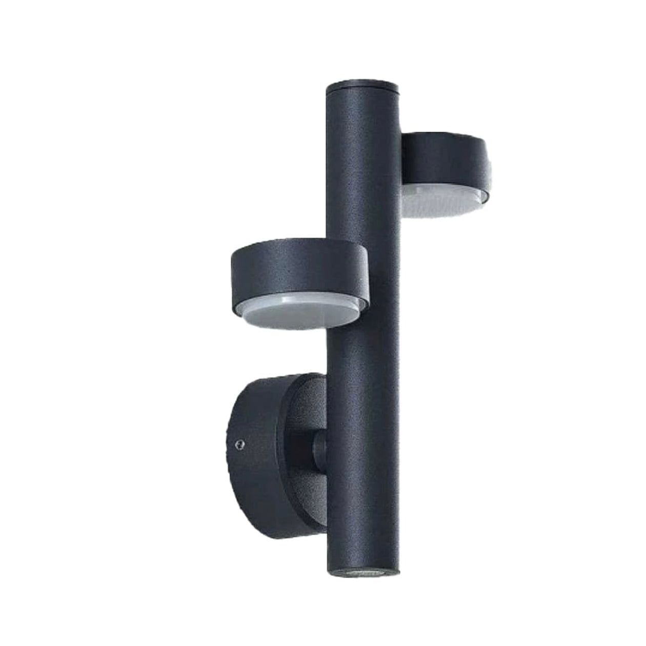 STODE® 18W LED Modern Black Outdoor Wall Light | Waterproof 3-Light Source Fixture - Warm White (Pack of 1)