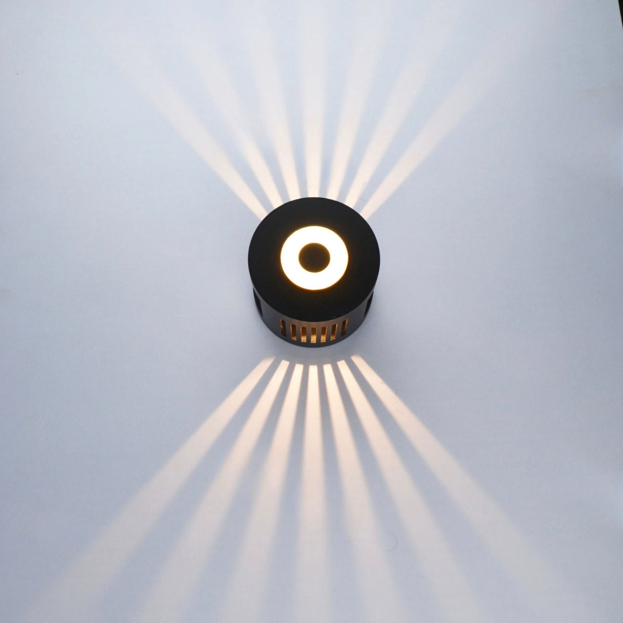 STODE® Modern Rotating Black LED Wall Light - 6W 3000K Bivolt IP65 - Waterproof Outdoor & Indoor Wall Lamp (Pack of 1)