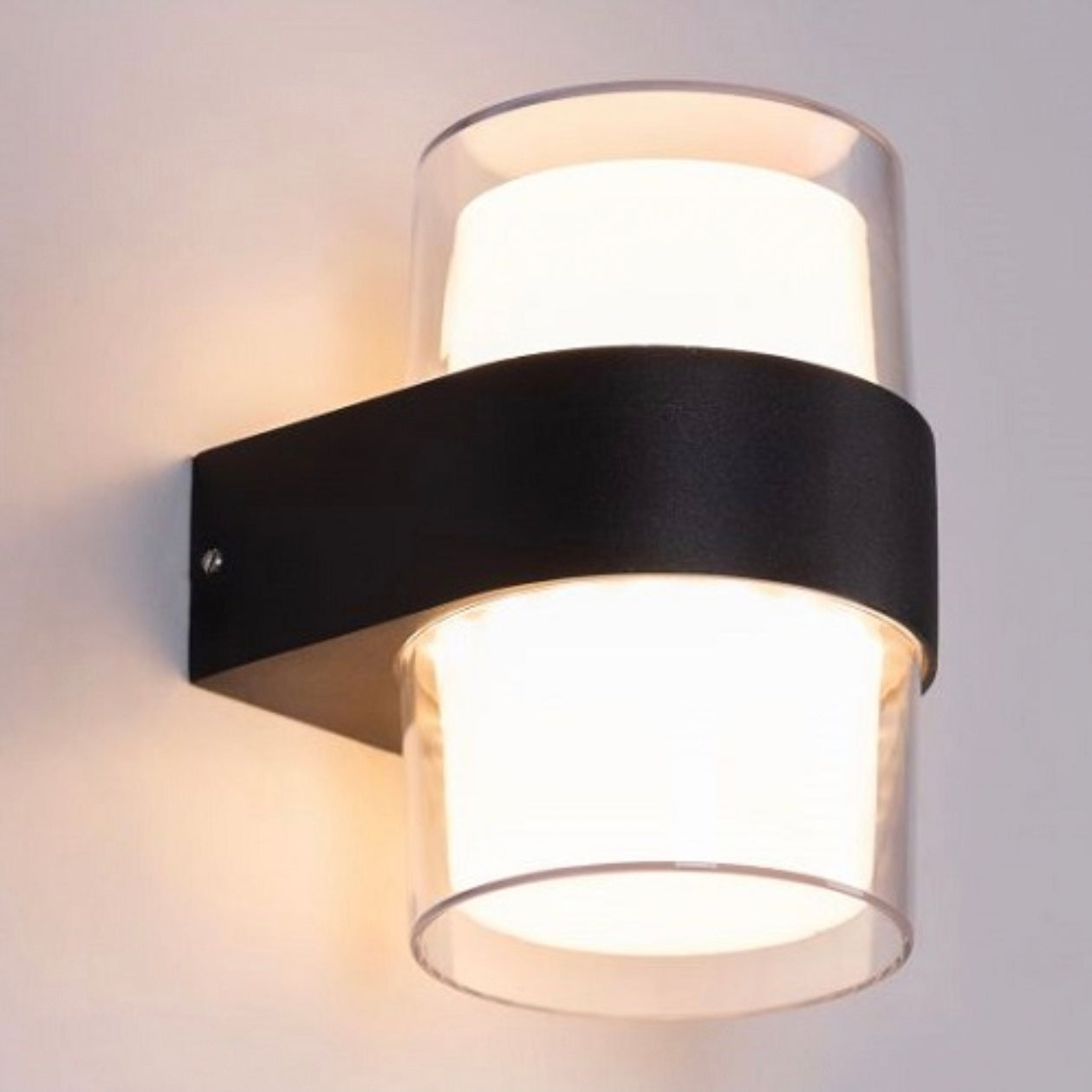 STODE® IP65 10W Acrylic Up-Down Outdoor Wall Light - Warm White LED Wall Mount for Gate, Garden & Exterior Décor (Pack of 1)