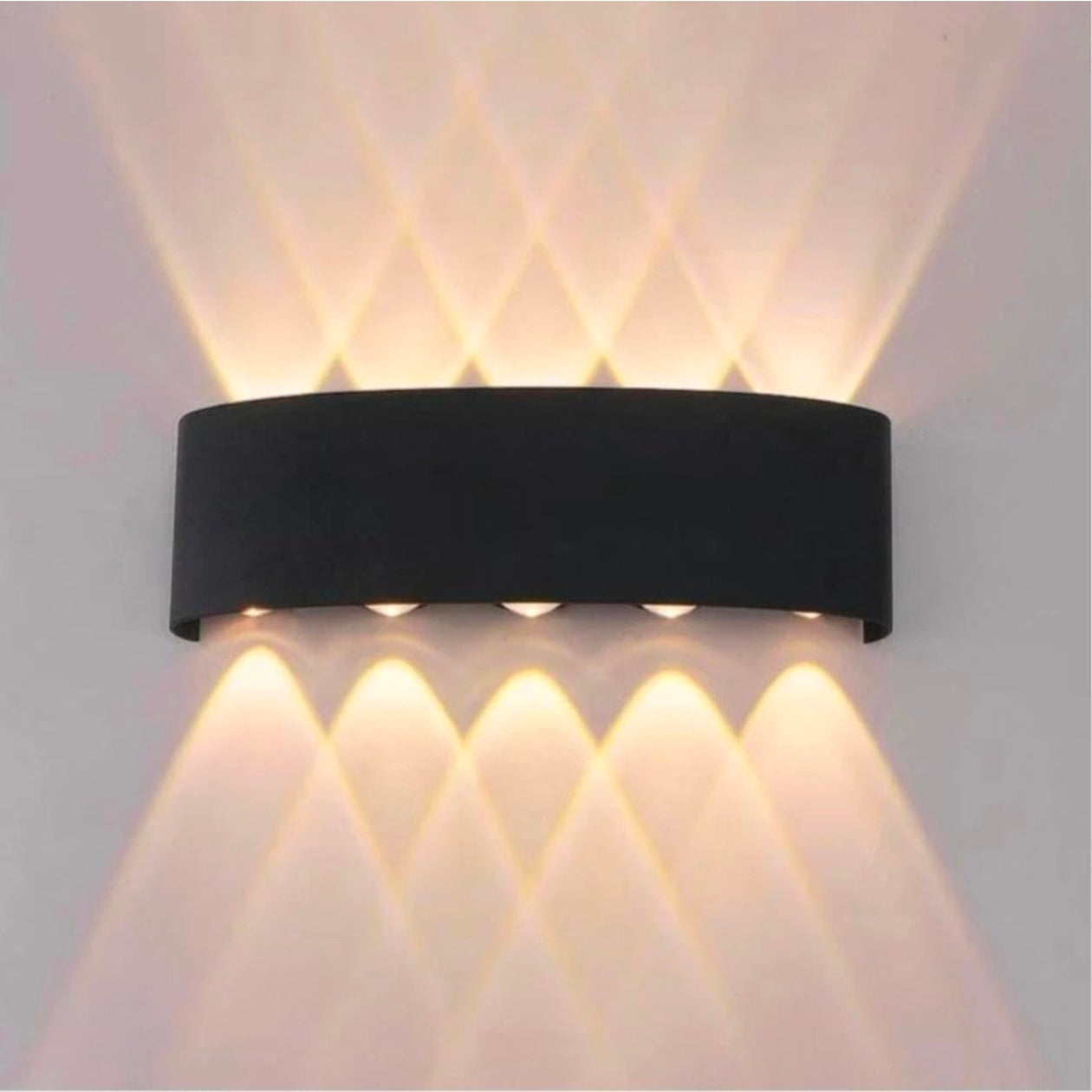 STODE® Aluminum LED Wall Lights for Outdoor/Indoor Use - IP65 Waterproof - Warm White (Pack of 1)