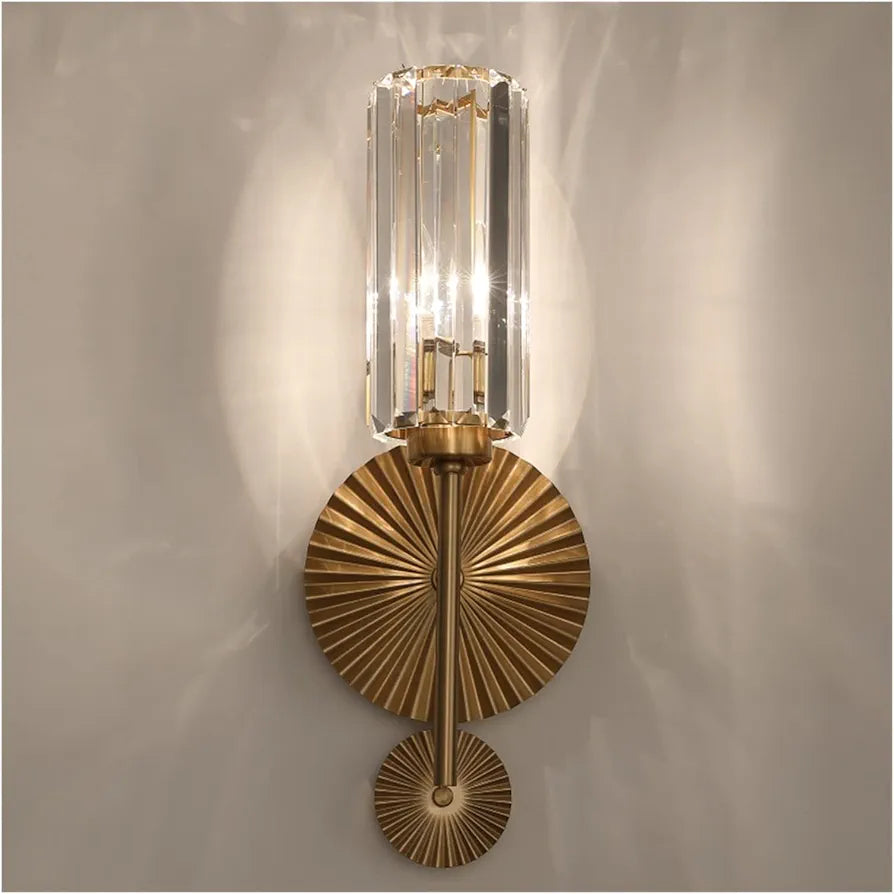 STODE® Modern Crystal Wall Sconce - Elegant LED Wall Lamp for Bedroom, Living Room & Staircase Décor