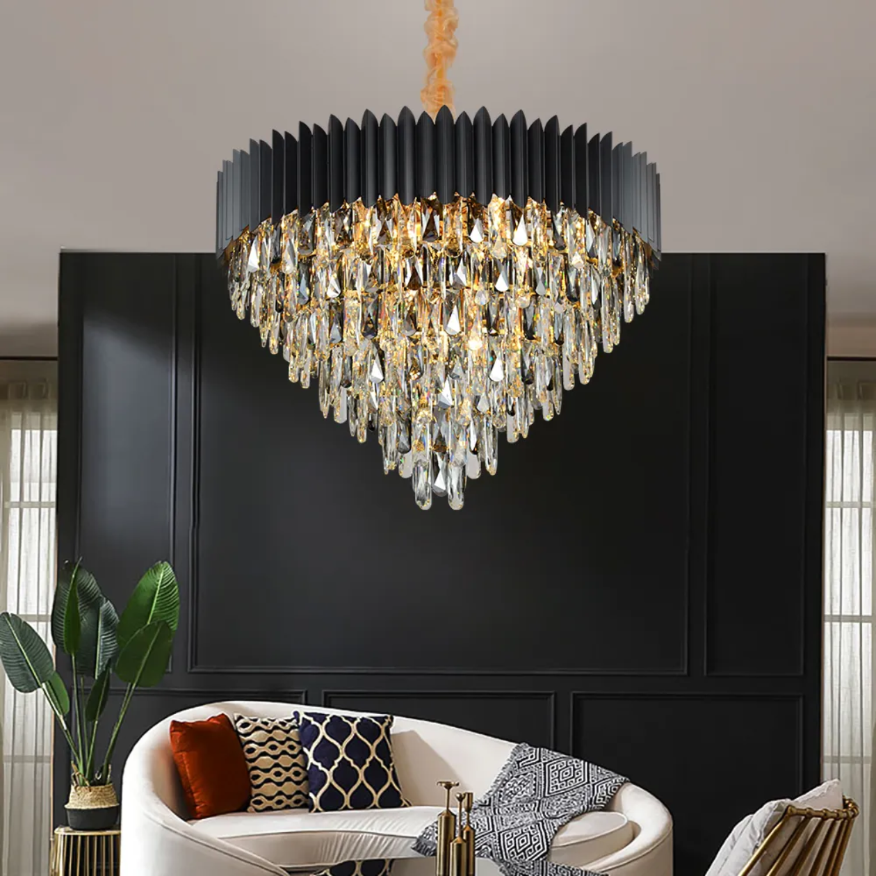 STODE® Round Luxury K9 Crystal Chandelier - Modern Nordic Pendant Light