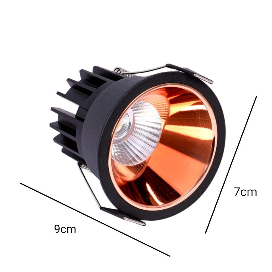 STODE® Rosy COB LED Ceiling Spot Light - 12W Modern Recessed Light for Home & Office - Warm White (Pack of 1)
