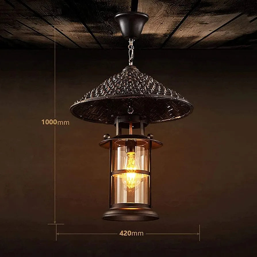 STODE® American Country Hat Chandelier - Creative Ceiling Pendant Light for Bedroom, Dining Room & Bar Décor