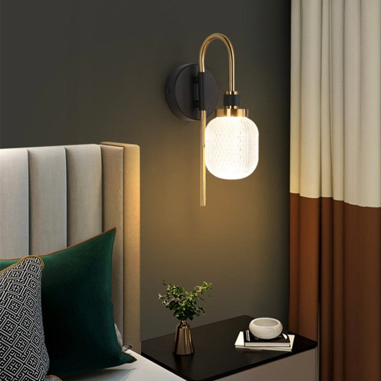 STODE® Nordic 9W LED Wall Lamp - 3 Color Changing Acrylic Indoor Light Fixture (Pack of 1)