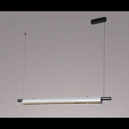 STODE® 36W Sleek Acrylic Tube LED Pendant Light | 1350mm Linear Hanging Lamp with 3-in-1 Color Modes (Warm, Cool & Natural White)