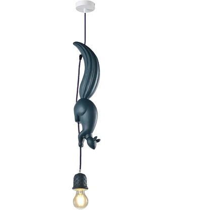 STODE® Mini Pendant Light | Creative Resin Squirrel Ceiling Light - Flush Mount Design (Pack of 1)