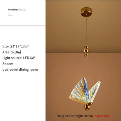 STODE® Home Decorative Butterfly Paradise Hanging Pendant Light – Inbuilt LED Chip - Bedroom & Living Room Décor (Pack of 1)