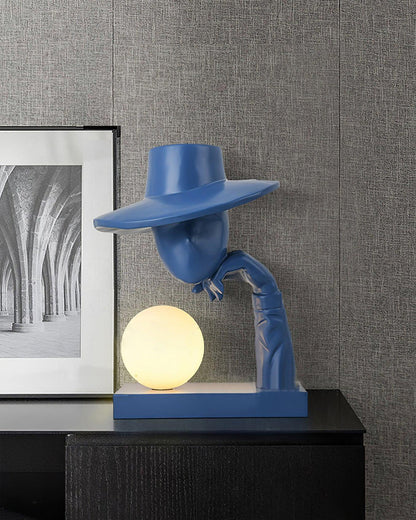 STODE® Mystic Muse Table Lamp | Humanoid Sculpture Design for Artistic Home Décor