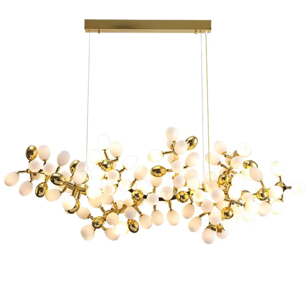 STODE® Modern Luxury Crystal Chandelier – Hanging Grapes Design - 3 Color Changing Ceiling Light