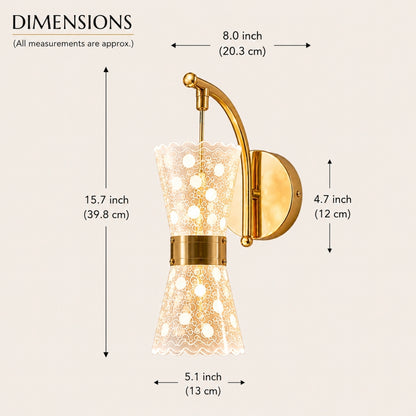 STODE® Gold 10W LED Pendant Wall Lamp – Modern Up & Down with 3 Color Changing Light for Dining Room & Home Décor (Pack of 1)