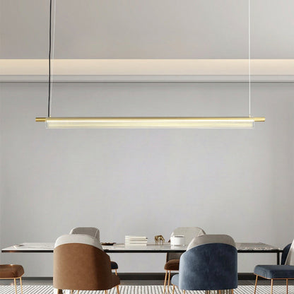 STODE® 36W Sleek Acrylic Tube LED Pendant Light | 1350mm Linear Hanging Lamp with 3-in-1 Color Modes (Warm, Cool & Natural White)