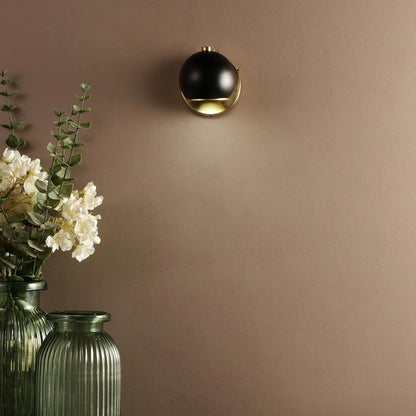 STODE® 5W LED Focus Spot Light – Brass Gold & Black Finish | Ceiling & Wall Mount - Warm White (Pack of 1)