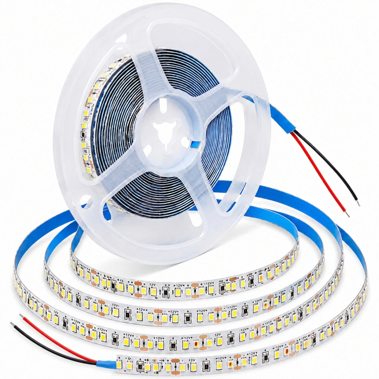 STODE® 12V DC LED Strip Light – 5 Meter 2835 SMD High Brightness, 240 LEDs/M Flexible & Cuttable LED Tape for Home, Kitchen & Decoration (Warm White)(Adapter Not Included)