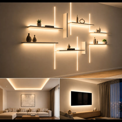 STODE® 12V DC LED Strip Light – 5 Meter 2835 SMD High Brightness, 240 LEDs/M Flexible & Cuttable LED Tape for Home, Kitchen & Decoration (Warm White)(Adapter Not Included)
