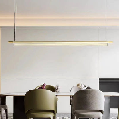 STODE® 36W Sleek Acrylic Tube LED Pendant Light | 1350mm Linear Hanging Lamp with 3-in-1 Color Modes (Warm, Cool & Natural White)