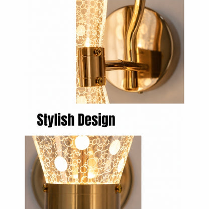 STODE® Gold 10W LED Pendant Wall Lamp – Modern Up & Down with 3 Color Changing Light for Dining Room & Home Décor (Pack of 1)