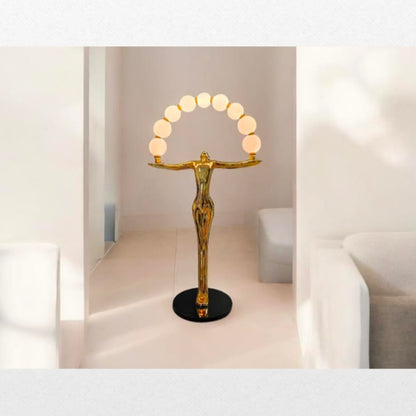 STODE® Celestial Arc LED Sculpture Lamp | Elegant Warm White Light for Modern Home Décor