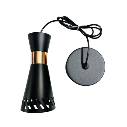 STODE® Black Hanging Pendant Light - Elegant Ceiling Lamp for Living Room, Hall, Balcony & Indoor-Outdoor Décor (Pack of 1)