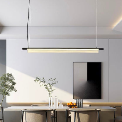 STODE® 36W Sleek Acrylic Tube LED Pendant Light | 1350mm Linear Hanging Lamp with 3-in-1 Color Modes (Warm, Cool & Natural White)