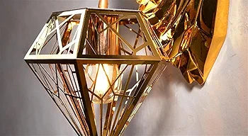 STODE® European Deer Head Wall Lamp - Retro Resin Antler Lantern for Living Room, Bedroom & TV Background Wall Décor
